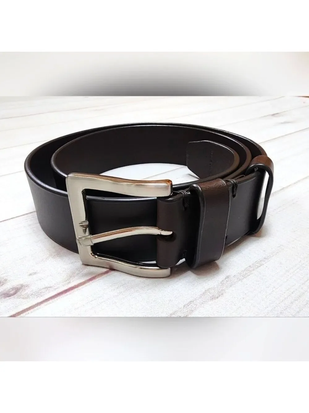 Men's Genuine Leather Dark Brown Belt Size 40 - New In Package
